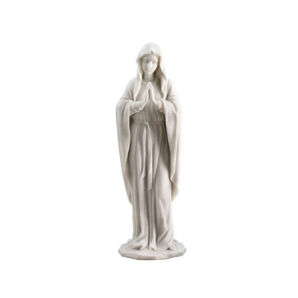 Classic Resin White Virgin Mary Statue