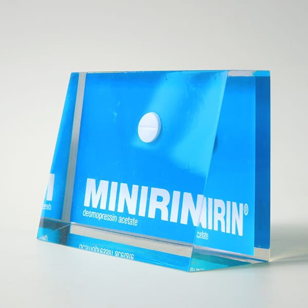 Lucite Resin Trapezoid Paperweight Gift
