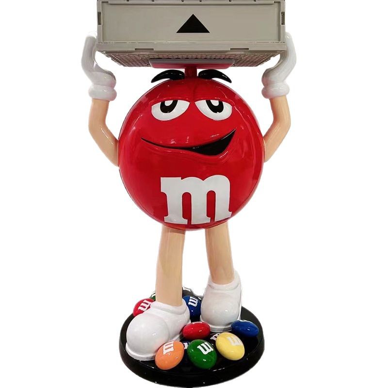 Custom Fiberglass Cartoon Sculpture OEM Designer Large Art Toy Statue