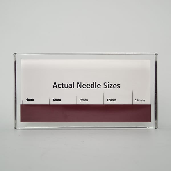 Advertising Needle Inside Acyrylic Resin Display Block