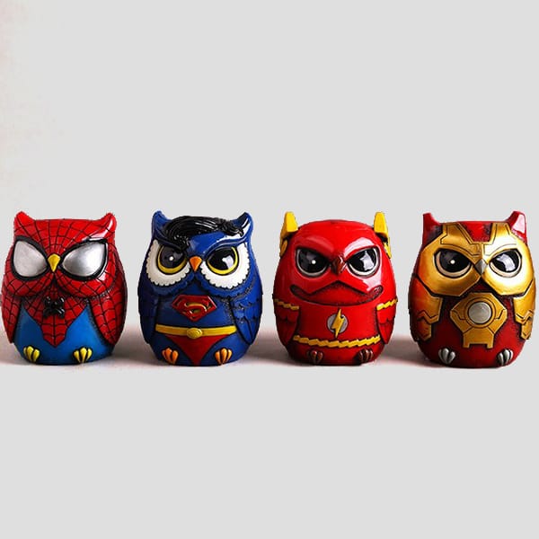 （DC Marvel heroes）Resin cartoon owl figurine