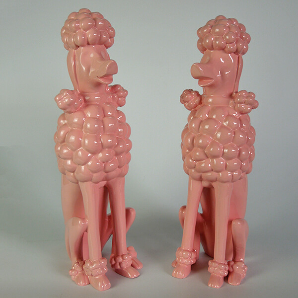 Pink Poodle Statue
