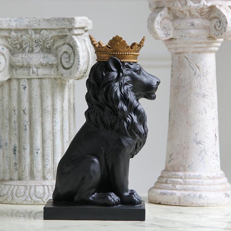 resin lion statue